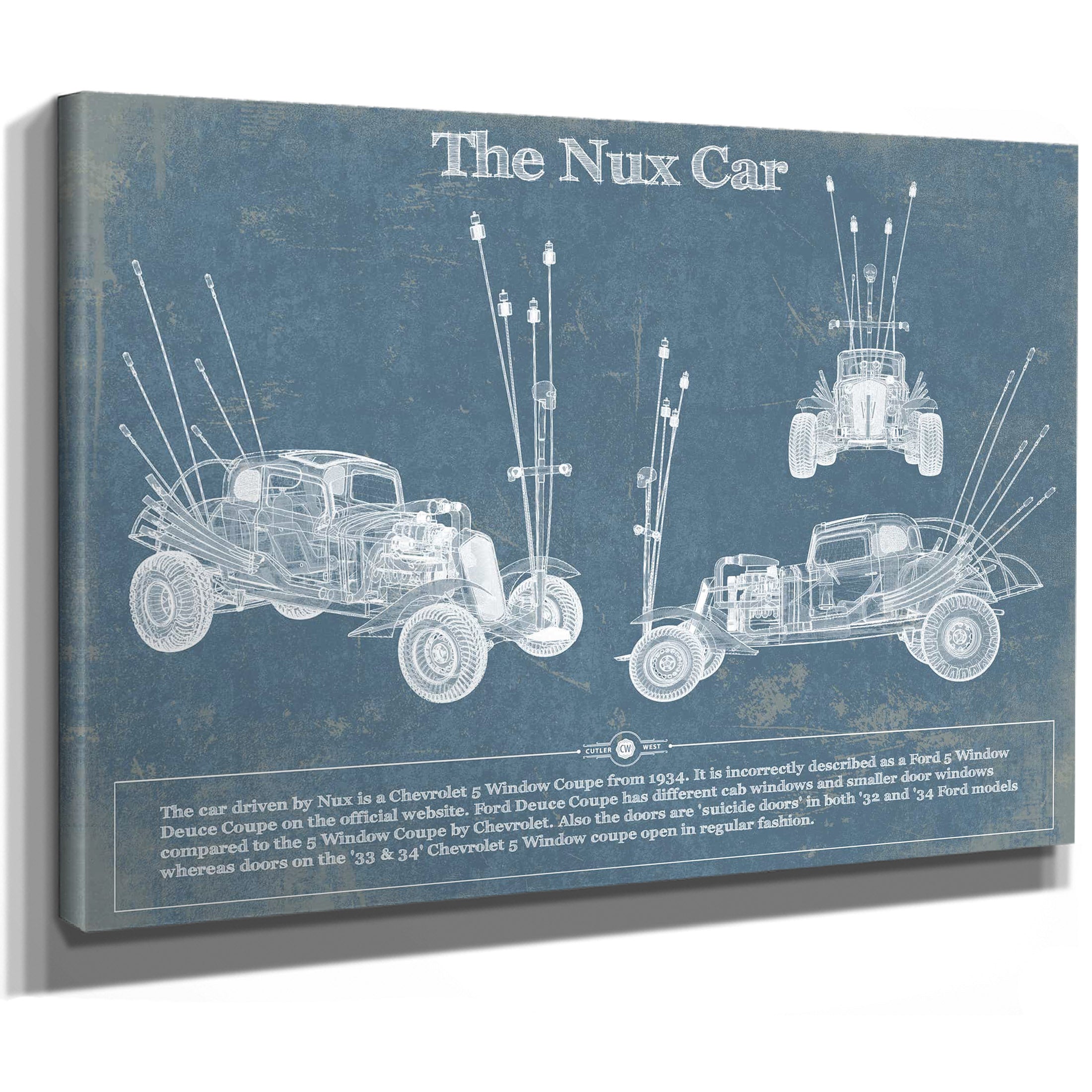 1934 The Nux Car Wall Art Print | Cutler West