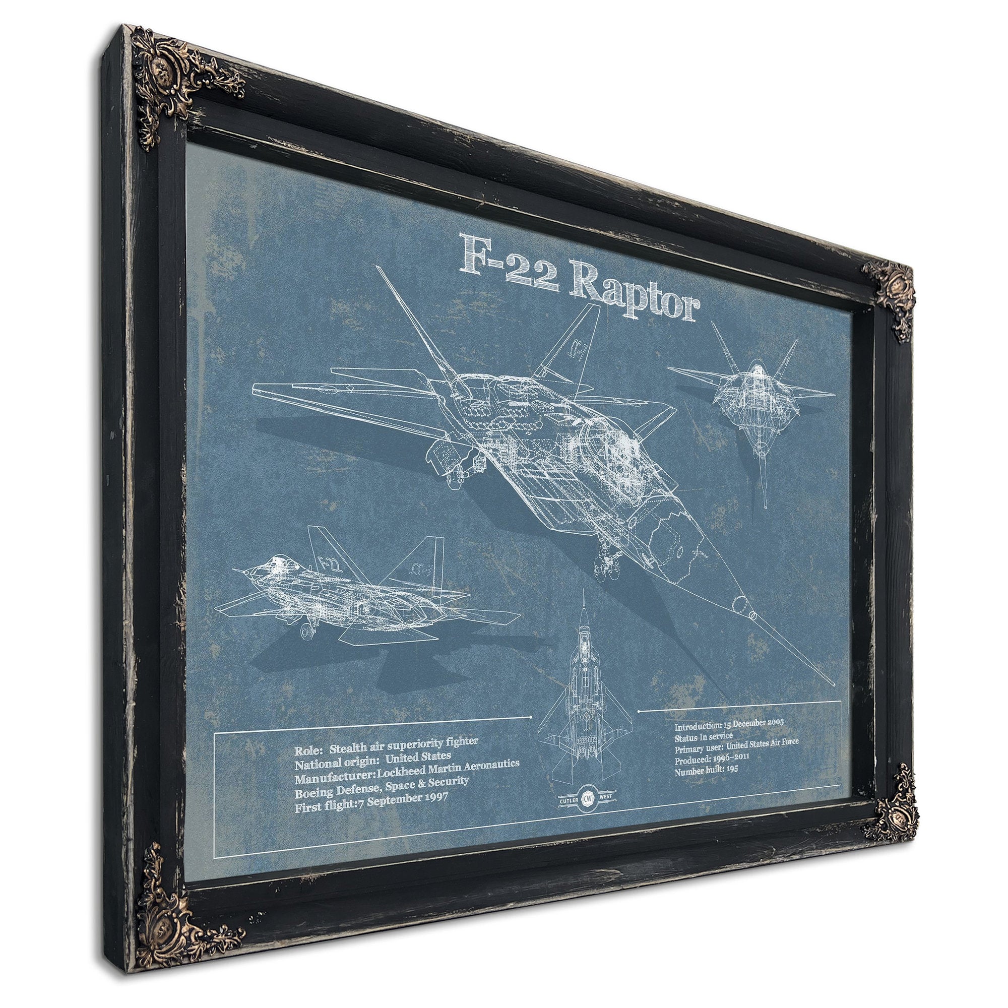 F-22 Raptor Wall Art Print | Cutler West