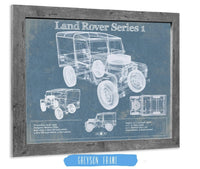Cutler West Land Rover Collection Land Rover Series 1 Blueprint Vintage Auto Patent Print