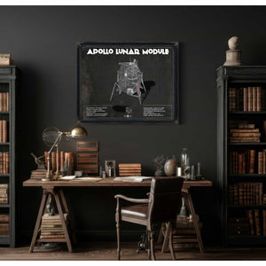 Apollo Lunar Module (LEM) NASA Aviation Blueprint Print