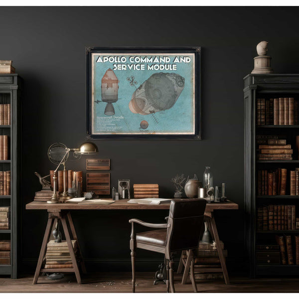 Apollo command and service module NASA Aviation Space Print