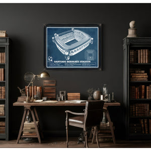 Real Madrid Football Club - Santiago Bernabeu Stadium Soccer Print