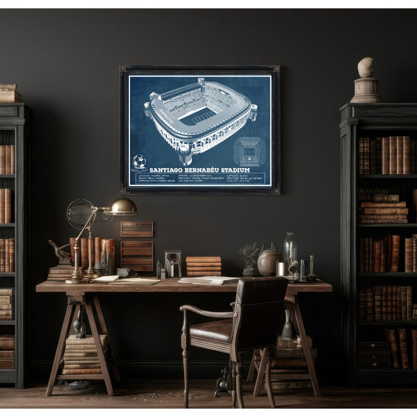 Real Madrid Football Club - Santiago Bernabeu Stadium Soccer Print