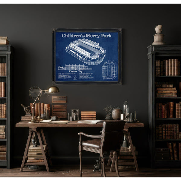 Kansas City Children's Mercy Park Vintage Soccer MLS Print