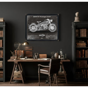 BMW R7 Nostalgia 2020 Blueprint Motorcycle Patent Print