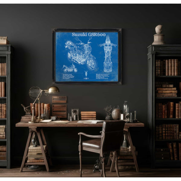Suzuki GSR600 Blueprint Motorcycle Patent Print