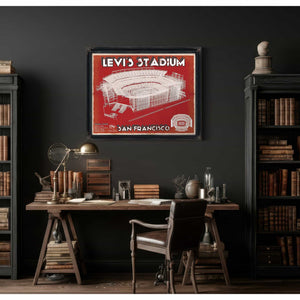 Vintage San Francisco 49ers - Levi's Stadium NFL Print
