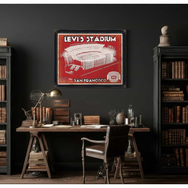 Vintage San Francisco 49ers - Levi's Stadium NFL Print