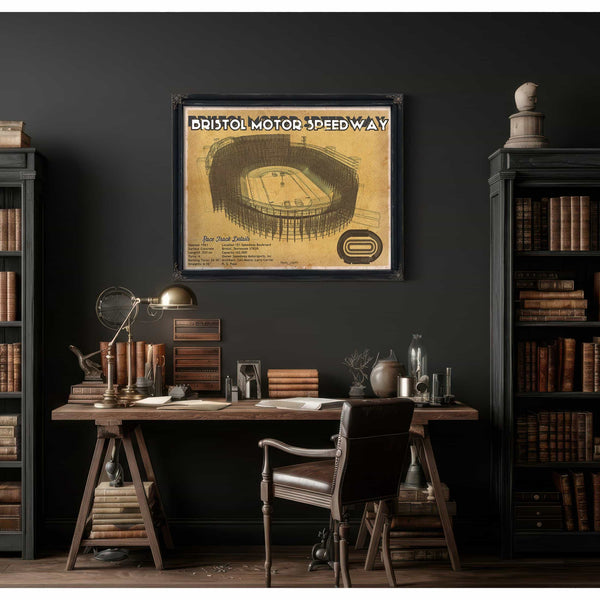 Bristol Speedway NASCAR Race Track Print