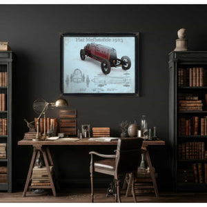Fiat Mephistopheles Blueprint Vintage Auto Print