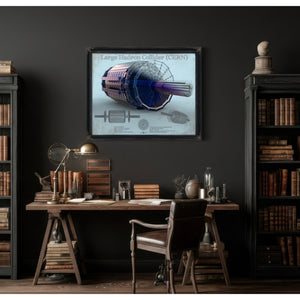 Large Hadron Collider CERN Blueprint Wall Art