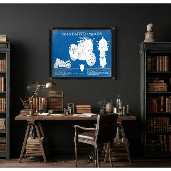 2019 BMW R1250RS Vintage Blueprint Auto Print