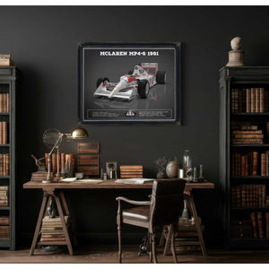 Vintage F1 McLaren MP46 1991 Formula One Race Car Print