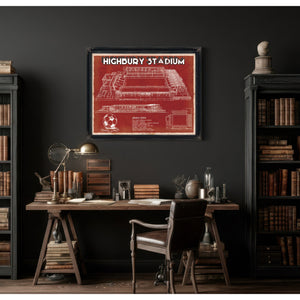 Arsenal Football Club - Vintage Highbury Stadium Soccer Print