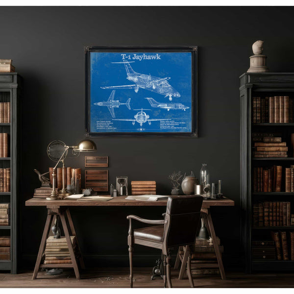 T-1 Jayhawk Vintage Blueprint Coffee Cup