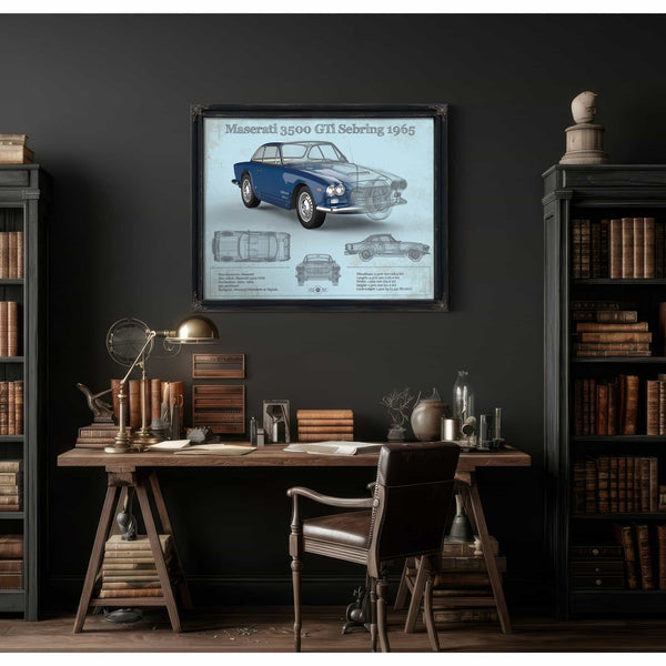 Maserati 3500 Gti Sebring Vintage Car Blueprint