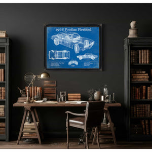 1968 Pontiac Firebird Vintage Auto Print