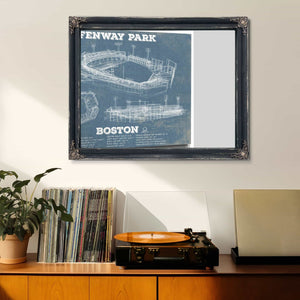 Vintage Boston Red Sox - Fenway Park Baseball Print
