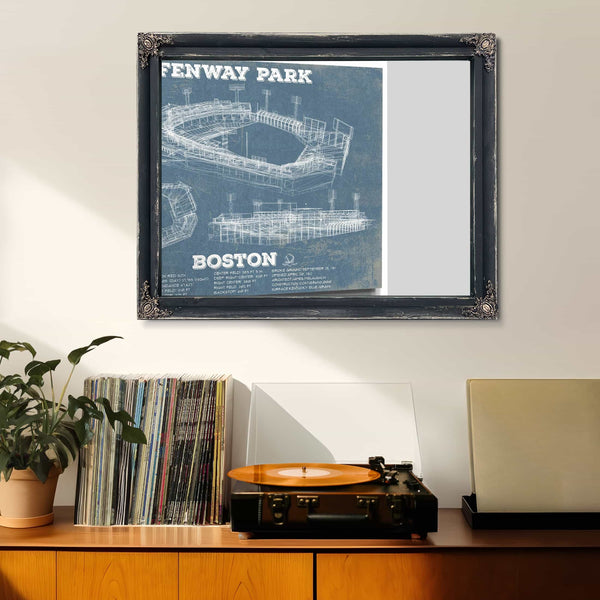 Vintage Boston Red Sox - Fenway Park Baseball Print