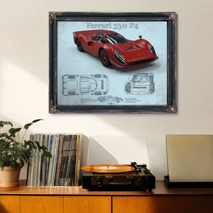 Ferrari 330 P4 Vintage Sports Car Print