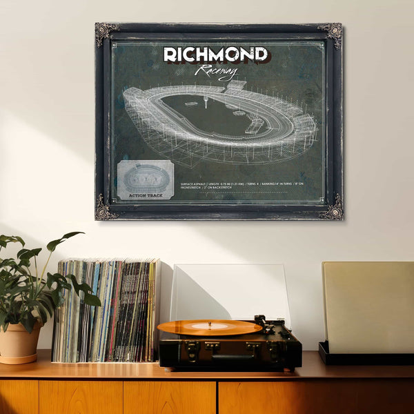 Richmond Raceway NASCAR Race Track Print