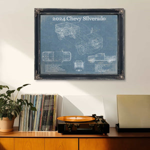 2024 Chevrolet Silverado Vintage Blueprint Auto Print