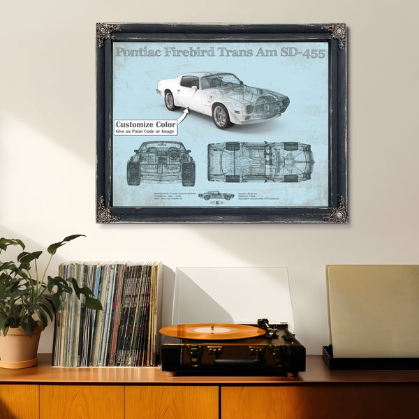 Pontiac Firebird Trans Am SD 455 (1973) Vintage Auto Print