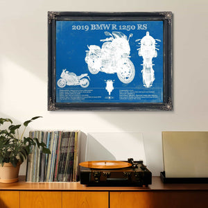 2019 BMW R1250RS Vintage Blueprint Auto Print