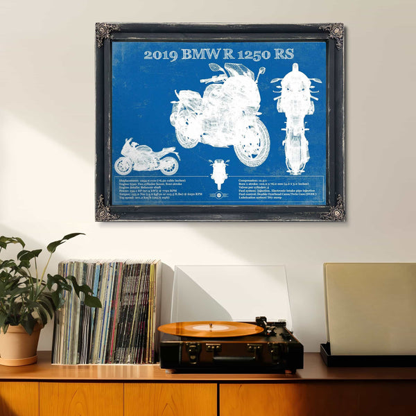 2019 BMW R1250RS Vintage Blueprint Auto Print