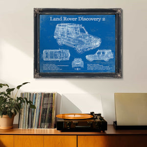 Land Rover Discovery Series 2 Blueprint Vintage Auto Patent Print