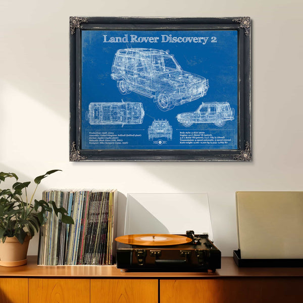 Land Rover Discovery Series 2 Blueprint Vintage Auto Patent Print