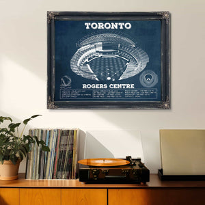 Toronto Blue Jays Rogers Centre Vintage Baseball Fan Print