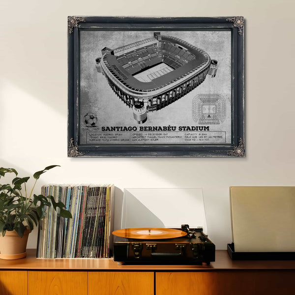 Real Madrid Football Club - Santiago Bernabéu Stadium Stadium Soccer Team Color Print