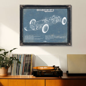 Brabham BT3 Formula One Racing Car Vintage Auto Print