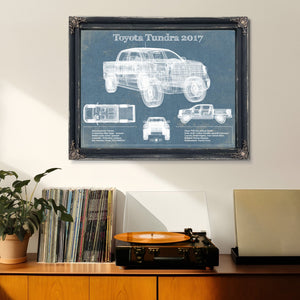 2010 Toyota Tundra Vintage Blueprint Auto Print
