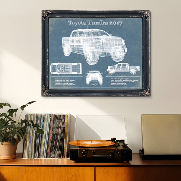 2010 Toyota Tundra Vintage Blueprint Auto Print