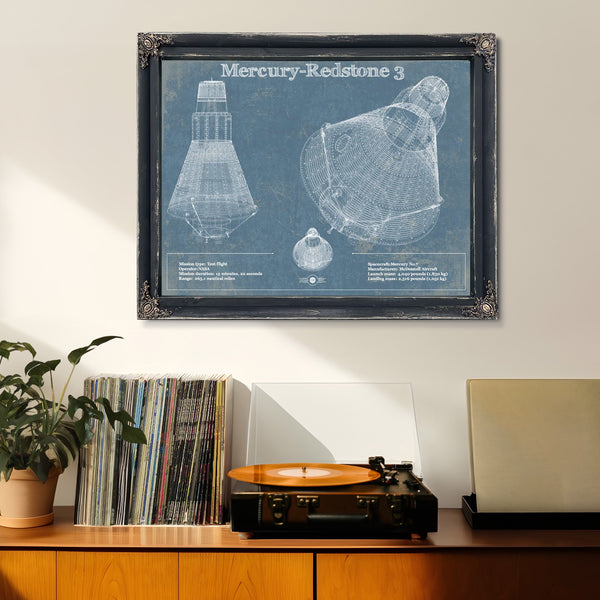 Mercury-Redstone 3 (Freedom 7) NASA Aviation Space Print