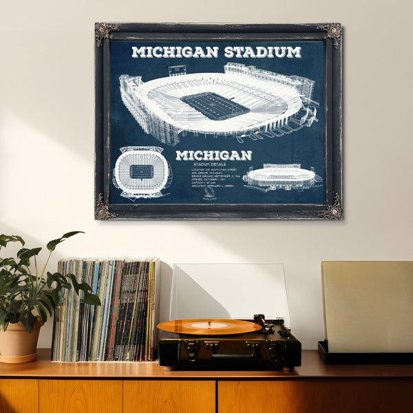 Michigan State Spartans - Spartan Stadium Vintage Football Team Art