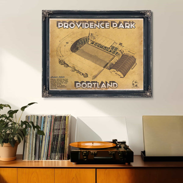 Portland Timbers F.C. - Providence Park Vintage MLS Soccer Print
