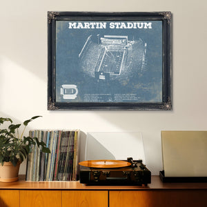 Washington State Cougars Martin Stadium Vintage Art Print
