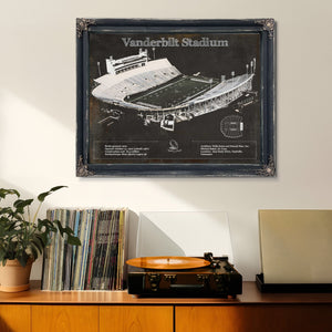 Vanderbilt Commodores Football Art - Vanderbilt Stadium Wall Art