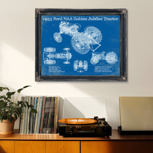 1953 Ford NAA Golden Jubilee Blueprint Vintage Tractor Patent Print