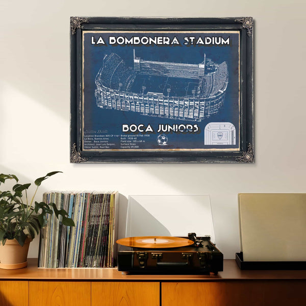 Boca Juniors F.C - La Bombonera Stadium Soccer Print