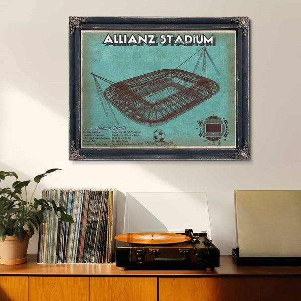 Juventus Football Club Allianz Stadium Stadium Soccer Team Color Print