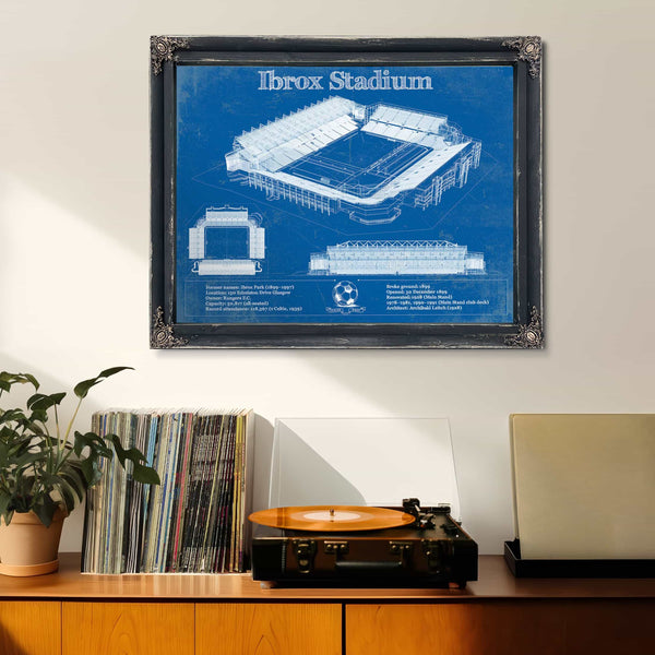 Rangers Football Club Ibrox Stadium Soccer Print
