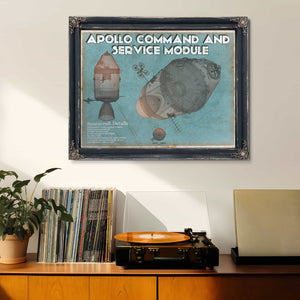 Apollo command and service module NASA Aviation Space Print