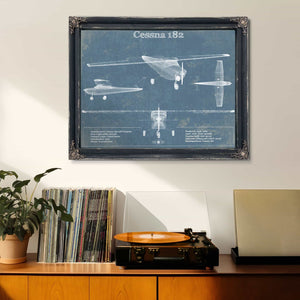 Cessna 182 Original Blueprint Art