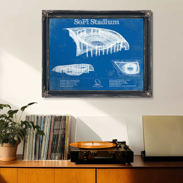 Los Angeles Chargers - SoFi Stadium Vintage Football Print