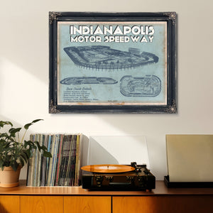 Indianapolis Motor Speedway Blueprint NASCAR Race Track Print