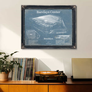 Brooklyn Nets - Vintage Barclays Center NBA Print